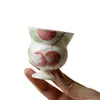 Taza de Té Alta de Lichi Pastel Pintada a Mano para Damas de Lujo, Exquisita Cerámica de Taza Única