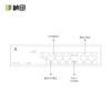 Zhen Tian Es06Ed-P Switch PoE Estándar de 6 Puertos 4+2 100m Estándar Nacional Switch de 48V Compatible con Hikvision y Dahua