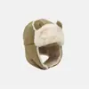 Gorro de Invierno Estilo Japonés con Orejas de Oso, Grueso y Cálido, para Ciclismo, Senderismo al Aire Libre, Esquí, Gorro de Pareja