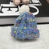 Novo chapéu de lã decoração de boneca estilo coreano lã enrolada malha chapéu pequeno acessórios acessórios faça você mesmo material