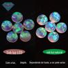 Anel Huagang Gem Pedra Semi-preciosa Opal Colorido Redondo Face Plana Base Lisa Face Lisa Pedra Crua Sintética Austrália FI04