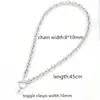 Acero Inoxidable Europeo y Americano Hebilla OT Collar Pulsera Colgante Corazón de Melocotón Letras Iniciales Brillantes Diseño de Nicho Joyería Avanzada