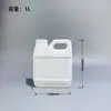 Jarro de Plástico, Recipiente Quadrado Plano de Plástico, Balde de Plástico Portátil, Lata de Óleo, Recipiente Selado para Embalagem de Desinfetante, Recipiente Químico de Plástico de 2 Litros