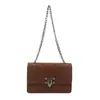 Bolsas de Luxo para Mulheres 2025 Nova Moda Corrente Pequena Quadrada Estilo Western Bolsa Transversal Nicho Ombro Único Bolsa de Axila