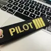 Llavero Personalizado con Transferencia de Calor y Estampado de Dibujos Animados, Parche de Tela Bordado, Etiqueta Tejida Cosida en el Borde, Colgante de Etiqueta de Nombre, Llavero Bordado