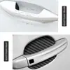 Fibra de Carbono Neutra Pegatina Protectora de Pintura para Manija de Puerta de Coche Almohadilla Protectora de Taza de Manija de Puerta de Automóvil Protector de Taza de Manija