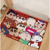 Felpudo Rojo Crayon Shin-Chan 2025 para Uso en el Hogar, Felpudo Decorativo de Dibujos Animados para Puerta de Entrada, Alfombra Completa, Estilo de Dibujos Animados Anime