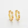 Pendientes de Nariz de Cerdo con Circonita Personalizados de Nuevo Estilo Transfronterizos Europeos y Americanos Diseño de Nicho Pendientes Ligeros de Lujo para Mujer Pendientes Simples de Moda
