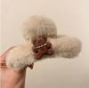 Acessórios de Cabelo Peludos Coreanos de Outono e Inverno, Presilhas de Garra de Cabelo, Grampos de Cabelo para Meninas, Presilhas Grandes Tipo Tubarão para a Parte de Trás da Cabeça, em Formato de Coração de Pelúcia