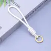 Llavero Tejido Colorido Colgante para Bolso Correa para Teléfono Anillo para Llaves Portatarjetas Llavero Simple Hecho a Mano Colgante para Pareja