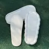 Pantuflas de Algodón Eva Hechas a Mano tipo Nube Engrosadas con Suelas Tejidas, Suelas Suaves tipo Burbuja Esponjosa