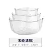 Xinyuan tazón para lavar té y ensalada creativo tazón doméstico japonés tazón de vidrio transparente tazón para sopa tazón para fideos en stock venta al por mayor