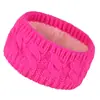 Faixa de Cabelo de Lã Transfronteiriça com Forro Tricotada Tecida Torcida Alargada Headgear para Homens e Mulheres Outono e Inverno Quente Esportes Protetores de Orelha Faixa de Cabeça Faixa de Cabelo