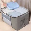 Bolsa de Armazenamento de Grande Capacidade para Roupas e Colchas, Organização de Guarda-Roupa, Bolsa Grande para Embalagem de Mudança, Bolsa de Armazenamento à Prova de Poeira para Roupas