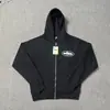 Cardigan con Letra Bordada Alcatraz de Venta Cruzada Europea y Americana Sudadera con Capucha Forrada de Polar Chaqueta Pantalones Casuales