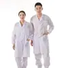 Bata Blanca, Manga Larga, Ropa de Trabajo Delgada, Taller, Fábrica de Alimentos, Ropa de Trabajo de Laboratorio, Resistente al Desgaste, Transpirable, Uniforme de Enfermera Duradero