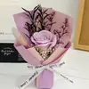 Mini Buquê de Bolso Buquê de Flores Secas Flor de Sabão Rosa Flor Preservada Presente Presente de Dia dos Namorados para Namorada Lembrança