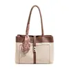 Bolsa Tote Grande Capacidade Moda Feminina Versátil Bolsa de Ombro Simples Casual Nicho Luxo Leve Bolsa de Axila Bolsa Feminina para o Trabalho