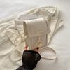 Bolso de Hombro Verano Bandolera Bolso Pequeño para Mujer 2024 Nuevo Bolso Cuadrado Pequeño a la Moda Estilo Occidental Lindo Colgante Bolso Bandolera
