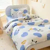 Colcha de Quilt para Jardim de Infância Infantil Colcha de Algodão Algodão Puro Inverno Bebê Pequena Colcha de Algodão 120x150 Lavável Uso em Todas as Estações