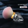 Pincel de maquiagem de vidro de vinho tinto único, pincel de pó para unhas, pincel de pó de cabelo macio, pincel de blush, pincel de maquiagem de alta qualidade, ferramentas de beleza