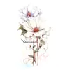 Pegatinas de Tatuaje Temporales de Flor Nueva de Colores para Brazo Transfronterizas, Rosa Roja Grande, Impermeables y a Prueba de Sudor, Pegatinas Temporales Desechables, Flores Realistas