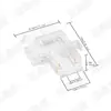 Tira de Luz COB Placa Base Pelada Tira de Luz Parche Conector Rápido Sin Soldadura 8mm Sin Zona Oscura Adaptador de Esquina en Forma de L