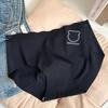 En stock nuevo lindo oso personalizado sin costuras seda de hielo ropa interior de mujer simple estudiante cintura de algodón transpirable calzones