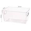 Tapa de Madera de Bambú Caja de Almacenamiento Transparente Hogar Dormitorio Sala de Estar Escritorio Caja de Almacenamiento a Prueba de Polvo con Tapa Caja Transparente