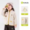 Dududu Home Jaqueta Infantil Novo Estilo Antiestática Tops para Meninos Roupa de Outono Roupas para Bebês e Crianças Roupas Estilosas para Meninas Outono