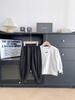 Xianao 2024 nueva primavera temprana estilo coreano versátiles pantalones casuales negros simples para hombres y mujeres guapos pantalones casuales de primavera y otoño para niños