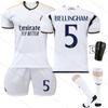 2324 Novo Uniforme de Futebol do Real Madrid Home 7 Vinicius 5 Bellingham 11 Rodrygo 9 Mbappé