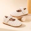 Sapatos de Camada Única Estilo Chanel para Meninas Primavera 2025 Novos Sapatos de Couro Prata para Bebês Estilo Coreano Sapatos para Crianças Pequenas Stylist