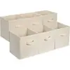 Caixa de armazenamento de tecido com padrão de porcelana azul e branca, cesta de armazenamento de armário com grade de abertura superior, organizador dobrável para livros e itens diversos