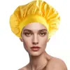 Amazon Transfronterizo Nuevo Sombrero de Ala Ancha de Alta Elasticidad para Mujer Gorro de Ducha de Salón de Belleza Europeo y Americano Sombrero de Poliéster para Cuidado del Cabello