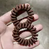 Cuerdas para el pelo de cordón telefónico de tela de venta caliente transfronteriza, Cuerdas para el pelo simples y elegantes, Diademas de moda, Gomas para el pelo populares, Bandas elásticas