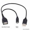 Leitor de Cartão U Disk Externo para Celular Cabo OTG com Fonte de Alimentação MICRO USB HOST OTG Tablet PC