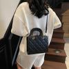 Bolso de Mano Acolchado Texturizado de Alta Gama Bolso de Mujer 2025 Nuevo Moda Trendy Bolso Princesa Diana Versátil Bolso Bandolera de Hombro