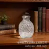 Vaso de Vidro Sódio-Cálcio Personalizado Transfronteiriço, Pote de Armazenamento, Estilo de Padrão em Malha de Luxo Leve, Decoração de Sala de Estar, Armazenamento de Vaso de Flores Estilo Europeu
