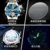 Marca Oli una generación de relojes moda cristal de diamante multifuncional mecánico impermeable relojes para hombre hombre