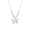 Collar de perlas de mariposa para mujer nuevo diseño de nicho de alto sentido exquisita cadena de clavícula para regalo de novia joyería al por mayor