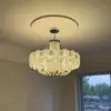 Luz Principal para Sala de Estar de Trébol de Cuatro Hojas, Candelabro de Lujo Francés para Comedor y Dormitorio, Candelabro Estilo Crema para Escaleras de Villa de Diseñador