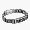 Pulsera de Moda Tiktok para Hombres y Mujeres, Diseño Tejido de Lujo Ligero, Estilo de Nicho, Pulsera de Seis Caracteres, Personalidad Retro