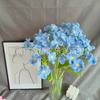 Terminado nomeolvides tejido a mano de lana diy ramo Flores prehechas regalo gratis para novio y novia novias