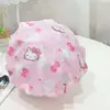 Touca de banho fofa de dupla camada kulomi touca de lavagem à prova d'água touca de banho para adulto touca de banho cozinha anti-fumaça óleo chapéu de cuidado