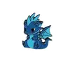 Broche Metálico de Dragón de Dibujos Animados Insignia Linda de Anime Accesorio Personalizado Creativo Decoración Versátil de Moda Transfronterizo