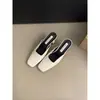 Elegantes Meias-Pantufas Fechadas de Salto Alto para Mulheres, Sandálias de Exterior, Novidades Primavera/Verão 2026, Saltos Bloco, Confortáveis, Pantufas de Corte Baixo
