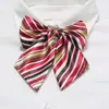 Flor de Colarinho Profissional Trabalhador de Eventos Aeromoça Banco Negócios Gravata Borboleta Roupas de Trabalho Femininas Estilo Preppy Gratuito Listrado Gravata Borboleta