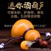 Venta directa del fabricante de calabazas pequeñas naturales para vino, calabazas de boca abierta, calabazas estilo vintage con recubrimiento de cera de abeja para prevenir fugas, colgantes de calabaza para vino al por mayor