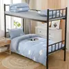 Cama Nueva para Dormitorio Estudiantil Individual Juego de Cama de Tres Piezas Edredón Juego Completo Un Juego Completo Funda de Edredón Juego de Funda de Colcha